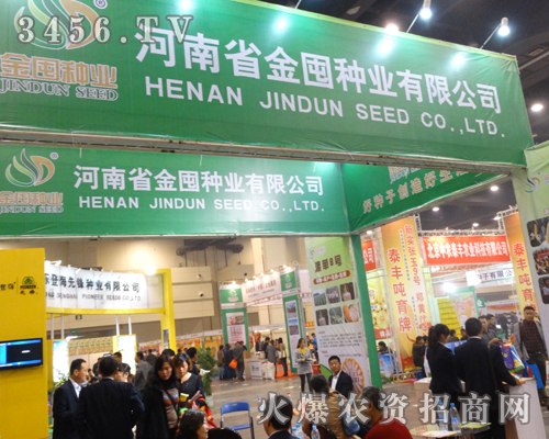 金囤種業(yè)系著農(nóng)民用戶的需要,來到了2013河南秋季種子會現(xiàn)場